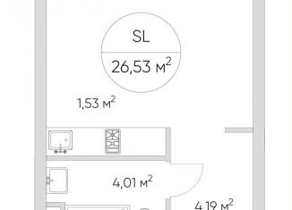 Продается квартира студия, 26 м2, Москва, Автомобильный проезд, 4, Автомобильный проезд