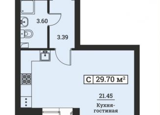 Продаю квартиру студию, 28.4 м2, Ленинградская область, Екатерининская улица, 19