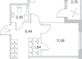 Продажа 2-комнатной квартиры, 64.1 м2, посёлок Стрельна, ЖК Любоград