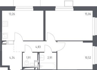 Продажа 2-комнатной квартиры, 52.5 м2, Московская область, улица имени Л.И. Гоман, 5