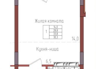 Продажа квартиры студии, 30.3 м2, Калининград, Центральный район