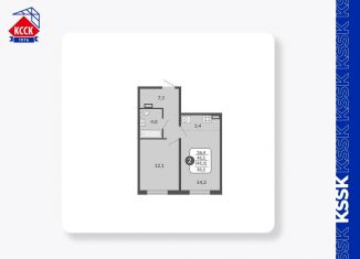 Продам 2-комнатную квартиру, 41.1 м2, Киров, Нагорная улица, 14