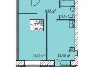 Продается 1-ком. квартира, 39.2 м2, посёлок Красный Бор