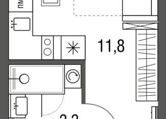 Продаю квартиру студию, 17.9 м2, Москва, ЖК Сиреневый парк