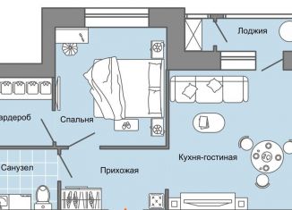 Продаю двухкомнатную квартиру, 47 м2, село Первомайский, улица Строителя Николая Шишкина, 11к1, ЖК Знак