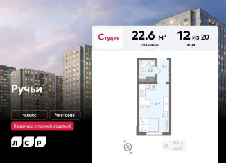 Квартира на продажу студия, 22.6 м2, Санкт-Петербург, Красногвардейский район