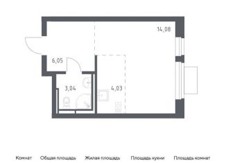 Продам квартиру студию, 27.2 м2, Московская область, жилой комплекс Новое Видное, 13.1