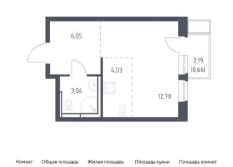 Продажа квартиры студии, 26.5 м2, Ленинский городской округ, жилой комплекс Новое Видное, 17