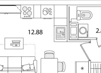 Квартира на продажу студия, 19.5 м2, Санкт-Петербург, улица Тамбасова, 5Н, муниципальный округ Сосновая Поляна