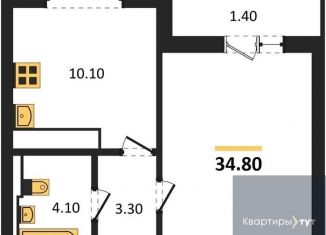 Продажа однокомнатной квартиры, 34.8 м2, Воронеж, улица Загоровского, 13к2