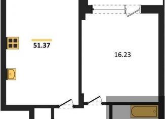 Продаю 1-комнатную квартиру, 51.4 м2, Воронеж, Ленинский проспект, 108А