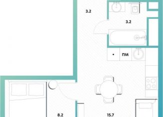 Продажа однокомнатной квартиры, 30.3 м2, Москва, ЖК Баланс