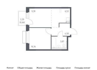 Продается однокомнатная квартира, 35.3 м2, поселение Кокошкино, ЖК Новое Внуково, жилой комплекс Новое Внуково, к28