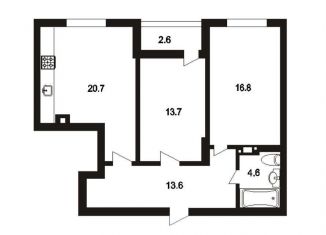 Двухкомнатная квартира на продажу, 72 м2, Саратов, Крайняя улица, 87