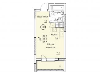 Продам квартиру свободная планировка, 29.9 м2, Саратовская область