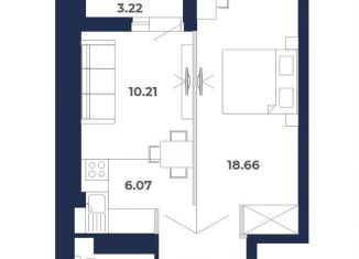 Продажа 2-комнатной квартиры, 48.3 м2, рабочий поселок Маркова, улица Академика Герасимова, 12