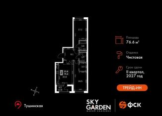 Продажа 2-комнатной квартиры, 76.6 м2, Москва, СЗАО