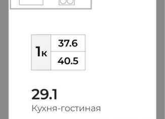 Продажа квартиры студии, 40.5 м2, Калининградская область