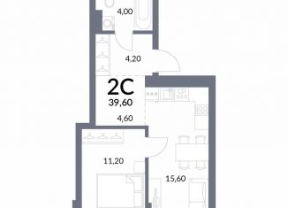 Продам 2-комнатную квартиру, 39.3 м2, Новосибирск, Горская улица, 2/1