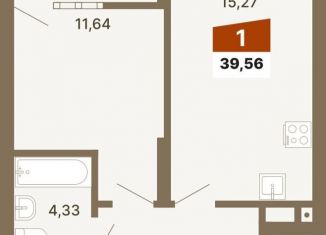 Продаю 1-ком. квартиру, 39.6 м2, Екатеринбург