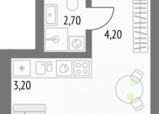 Продается квартира студия, 24.1 м2, Москва, метро Бутырская, Огородный проезд, 4с1