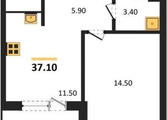 Продается 1-ком. квартира, 37.1 м2, Воронеж, Железнодорожный район