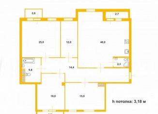 Продам пятикомнатную квартиру, 153.7 м2, Санкт-Петербург, Калининский район, улица Комсомола, 14к2