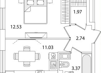 Продам 1-ком. квартиру, 31.6 м2, Санкт-Петербург, улица Тамбасова, 5Н