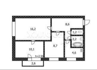 Продаю 3-ком. квартиру, 51.6 м2, Алтайский край, Кедровая улица, 9