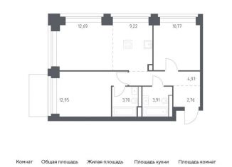 Продаю 2-ком. квартиру, 61 м2, Москва, жилой комплекс Нова, к2, ЗАО