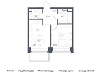 1-ком. квартира на продажу, 35.2 м2, Москва, ЗАО, жилой комплекс Нова, к3