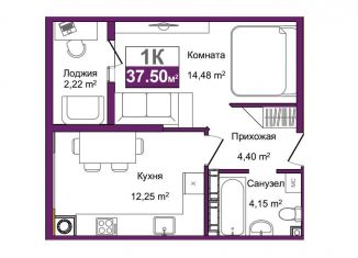 Продам 1-комнатную квартиру, 37.5 м2, Симферополь, ЖК Город Мира