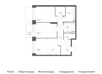 Продам 2-ком. квартиру, 71 м2, Москва, район Раменки, жилой комплекс Нова, к1