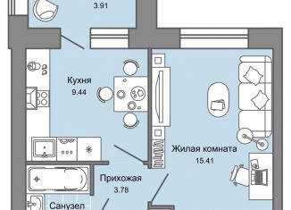 Продажа 1-ком. квартиры, 34 м2, Кировская область, улица 4-й Пятилетки, 82