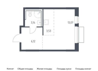 Продаю квартиру студию, 25.4 м2, посёлок Мирный, жилой комплекс Томилино Парк, к6.3, ЖК Томилино Парк