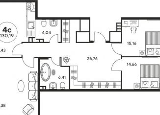 Продажа 3-комнатной квартиры, 135 м2, Ростов-на-Дону, Пушкинская улица, 97