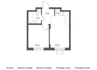 Продается однокомнатная квартира, 31.8 м2, Люберцы, Некрасовский проезд, 13, ЖК Люберцы 2018