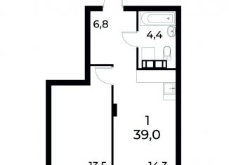 Продается однокомнатная квартира, 38.9 м2, Нижний Новгород, улица Коперника