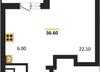 Продаю квартиру студию, 36.6 м2, Воронежская область