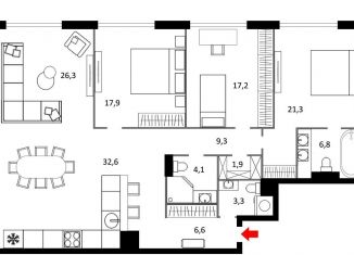 Продам 4-комнатную квартиру, 147.4 м2, Москва, улица Усачёва, 15А, район Хамовники