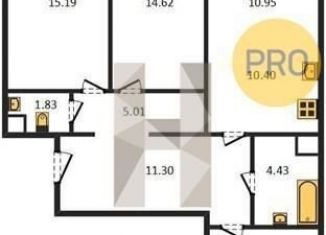 Продаю 3-комнатную квартиру, 95.8 м2, Воронежская область, Кленовая улица, 1