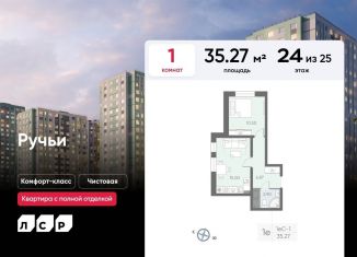 1-ком. квартира на продажу, 35.3 м2, Санкт-Петербург, Красногвардейский район