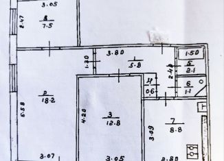 Продается 3-ком. квартира, 58 м2, Республика Башкортостан, улица Ферина, 18