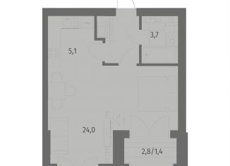 Продается 1-ком. квартира, 40.6 м2, Санкт-Петербург, Выборгский район