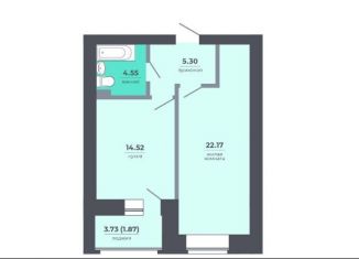 Продам однокомнатную квартиру, 48.4 м2, Казань, Кировский район