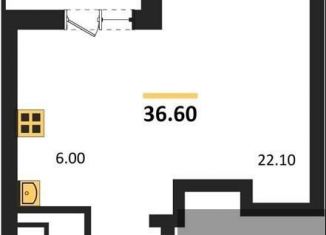 Продажа квартиры студии, 36.6 м2, Воронеж, Железнодорожный район