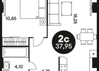 Продажа 1-комнатной квартиры, 38 м2, Ростовская область, Красноармейская улица, 254