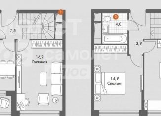 Продам трехкомнатную квартиру, 84 м2, посёлок Развилка, Римский проезд, 13, ЖК Римский