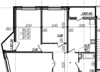 Продажа 3-ком. квартиры, 87 м2, Краснодарский край, улица имени В.Н. Мачуги, 166Ак1