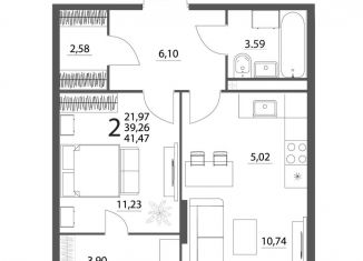 Продажа 2-ком. квартиры, 39.7 м2, Свердловская область